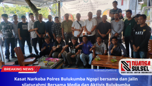 Kasat Narkoba Bulukumba Ngopi Bersaa